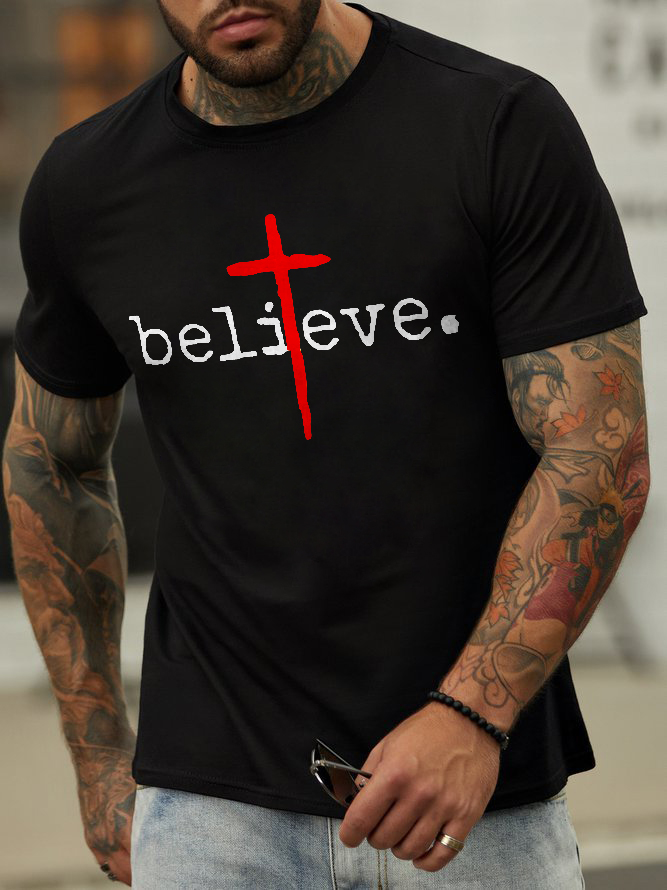 Believe Printed Men's T-shirt