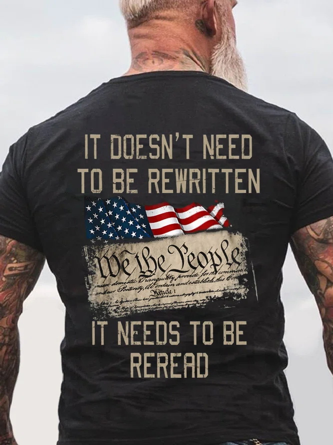 It Doesn't Need To Be Rewritten Printed Men's T-shirt