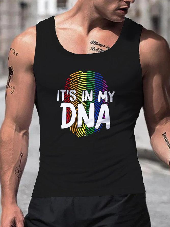 Men's Rainbow It's In My Dna Tank Top