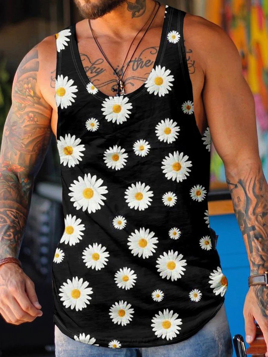 Casual Breathable Printed Vest