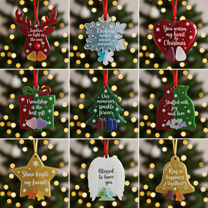 🌊🎄 Sea Glass Christmas Ornaments