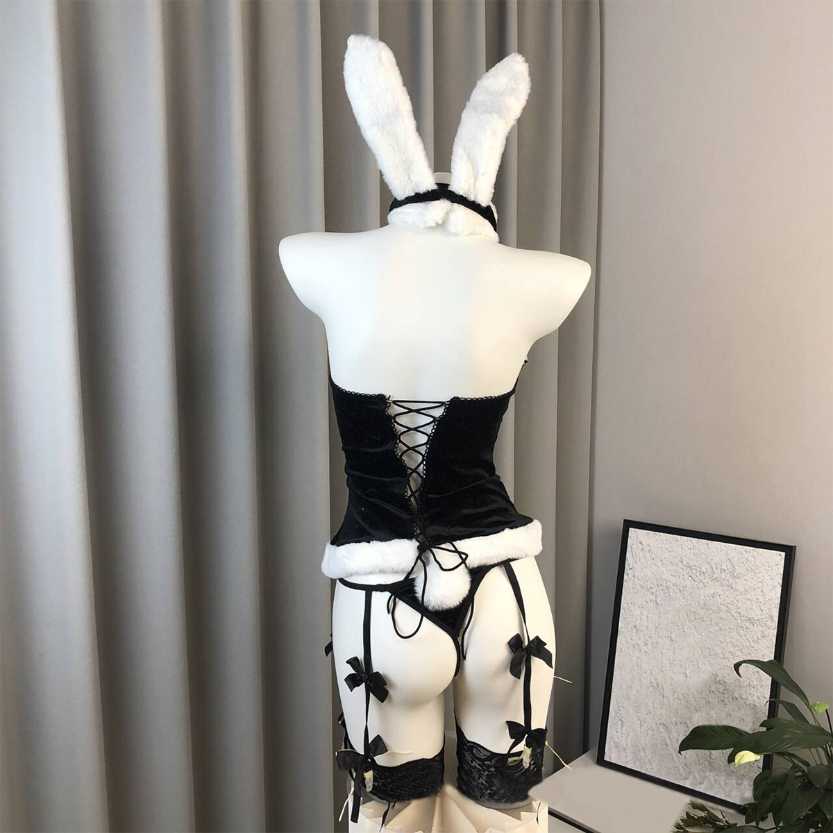 Bunny Lingerie Set with Midnight Charm