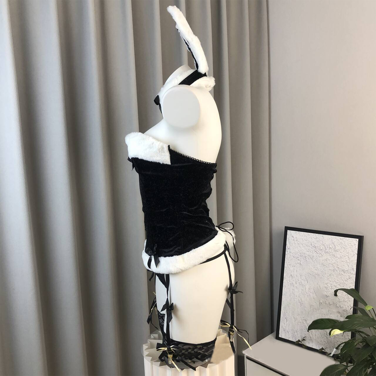 Bunny Lingerie Set with Midnight Charm