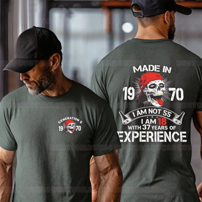 Custom Made In 19xx Skull T-shirt