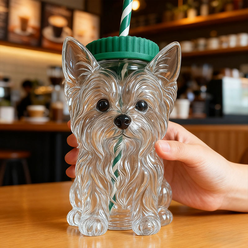 Yorkshire Terrier Glass Cup