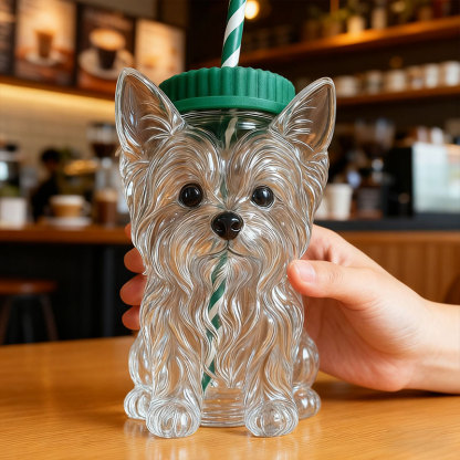 Yorkshire Terrier Glass Cup