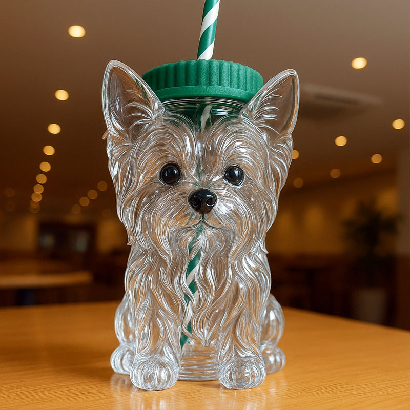 Yorkshire Terrier Glass Cup