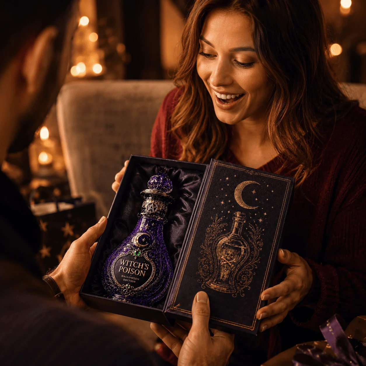 🔮 Witch’s Poison Halloween Liquor Bottle