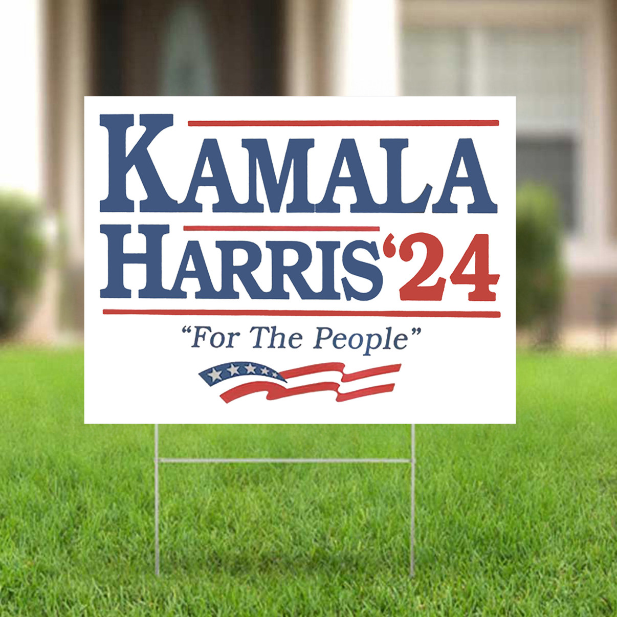 Kamala Harris 2024 For The People Yard Sign President Kamala Harris Si