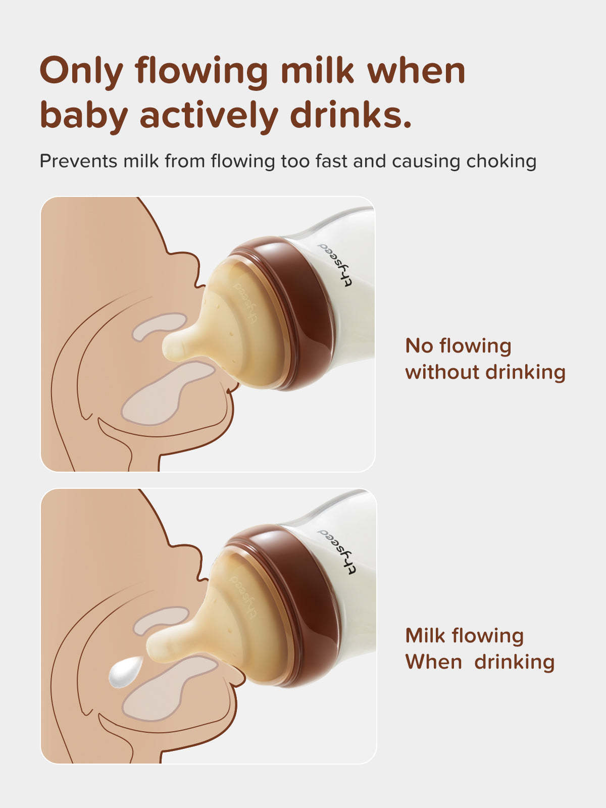 Thyseed Glass Natural Anti-colic Baby Bottle