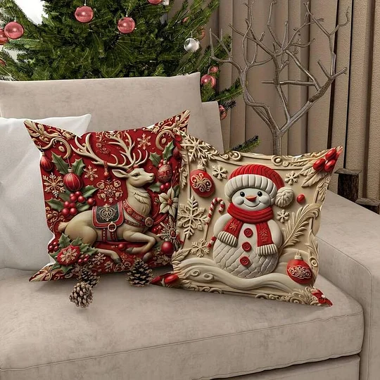 🎄Christmas Sale 60% OFF🔥Christmas Themed Cute Cushion Cover