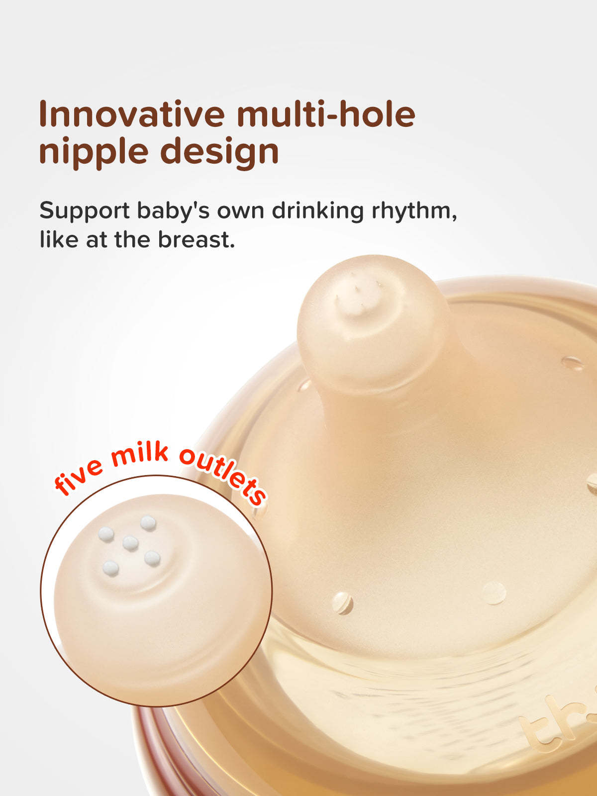 Thyseed Glass Natural Anti-colic Baby Bottle