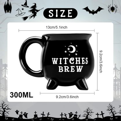 Witches Brew Cauldron Stoneware Mug