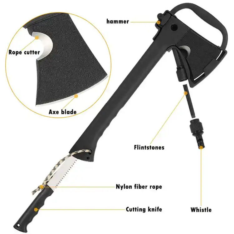 Wholesale Portable axe Outdoor Chopping Wood Multifunctional Survival Ax
