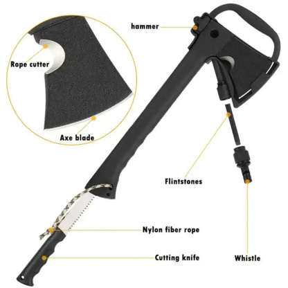 Wholesale Portable axe Outdoor Chopping Wood Multifunctional Survival Ax