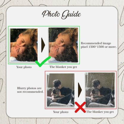 Customized Music and Photo Couples Blanket