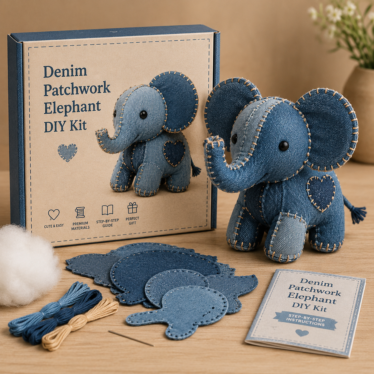 Patchwork Animal DIY Sewing Kit