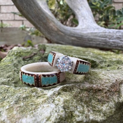 🔥Special Offer 49% OFF-💍Hand Carved Antler Ring 🌏Made From Natural Shed Antlers