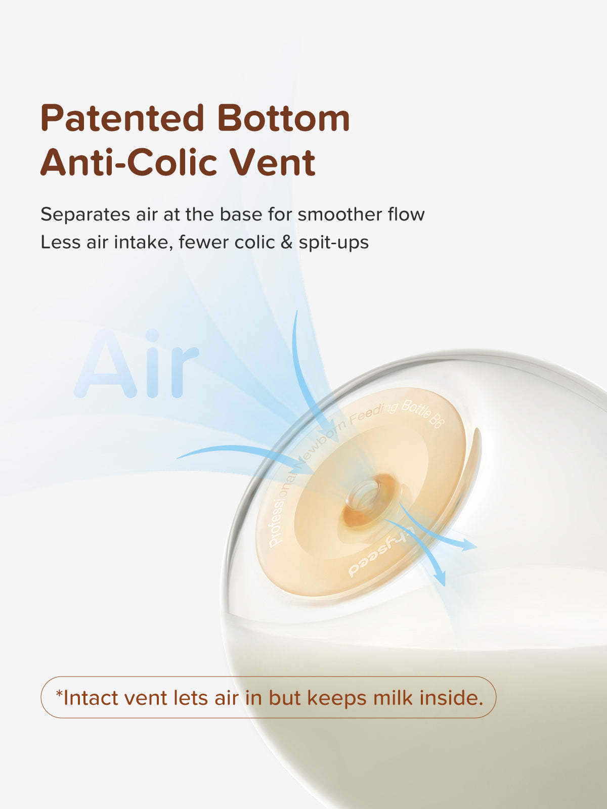 Thyseed Glass Natural Anti-colic Baby Bottle