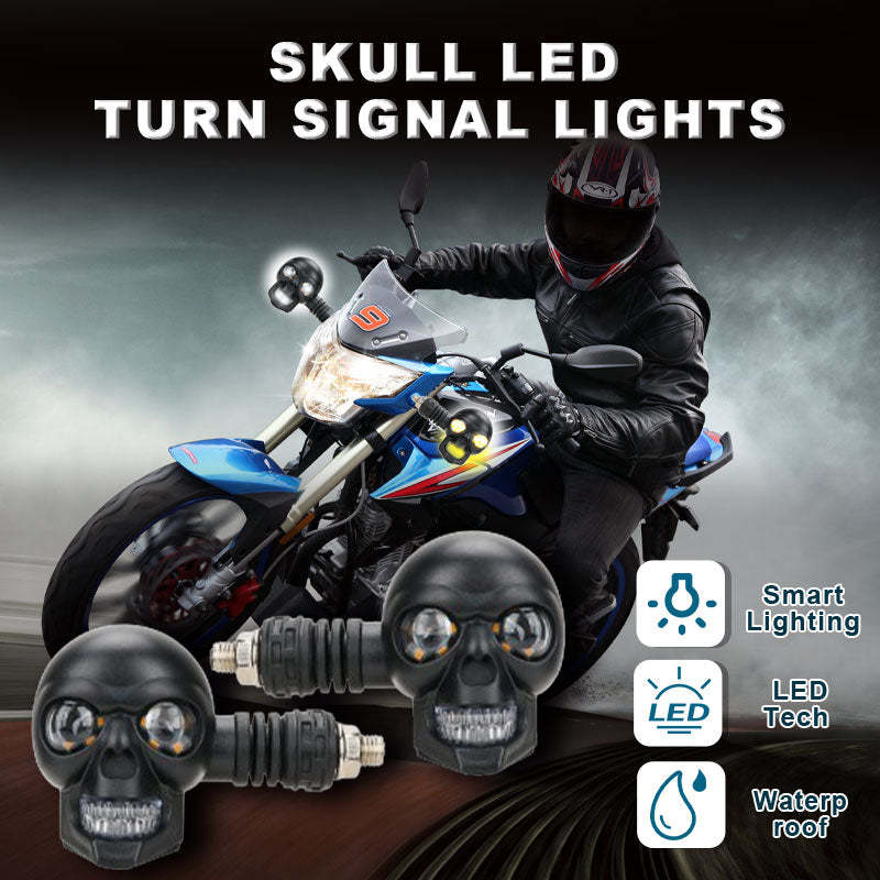 💀 Skull LED Turn Signal Lights