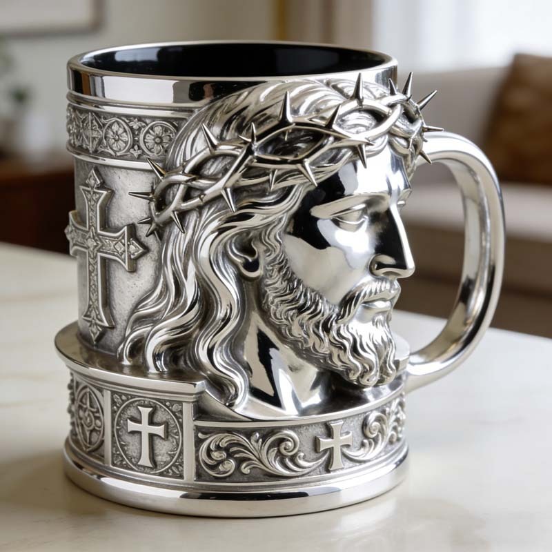 Personalized Jesus Christ Crown of Thorns-Themed Mug