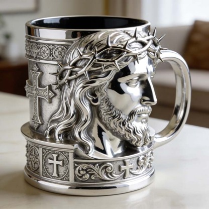Personalized Jesus Christ Crown of Thorns-Themed Mug