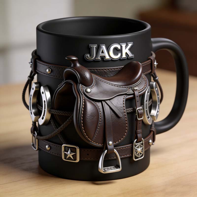 Personalized Western Equestrian Themed Mug