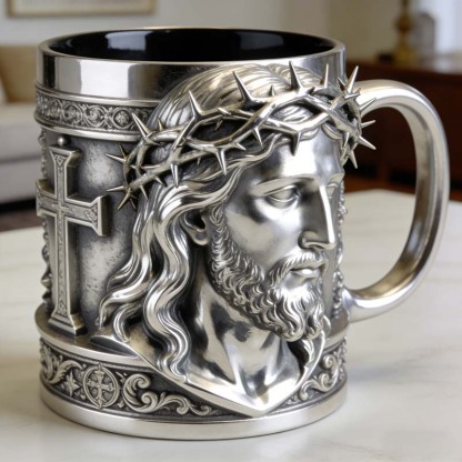 Personalized Jesus Christ Crown of Thorns-Themed Mug