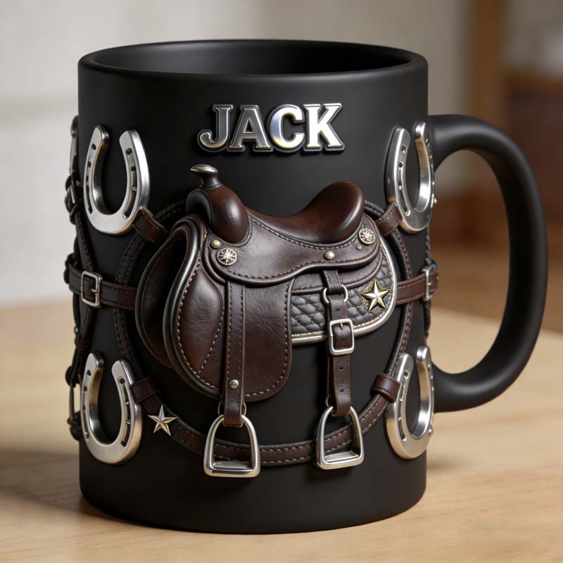 Personalized Western Equestrian Themed Mug