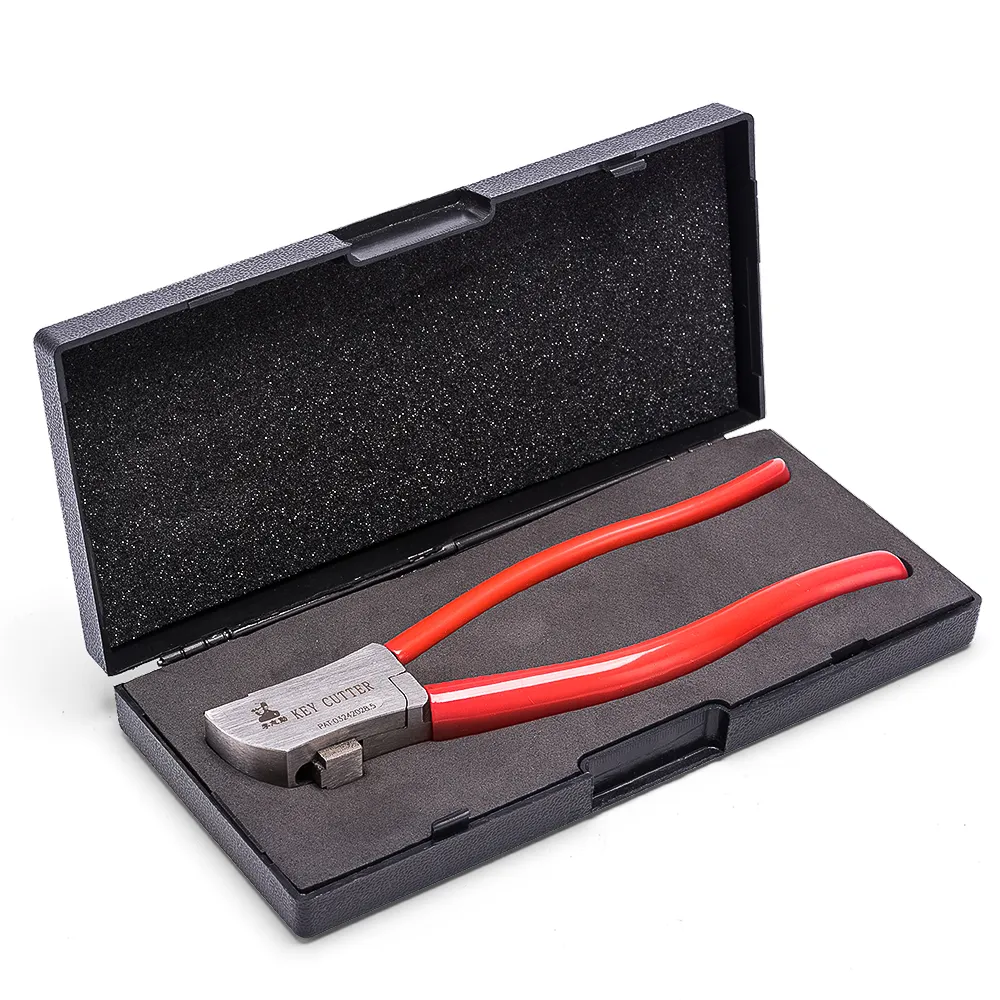 A robust and ergonomically designed key cutting tool set with razor-sharp blades. This alloy metal key cutting pliers is a high-precision professional locksmith tool set for making duplicate keys for cars, motorcycles, and doors.