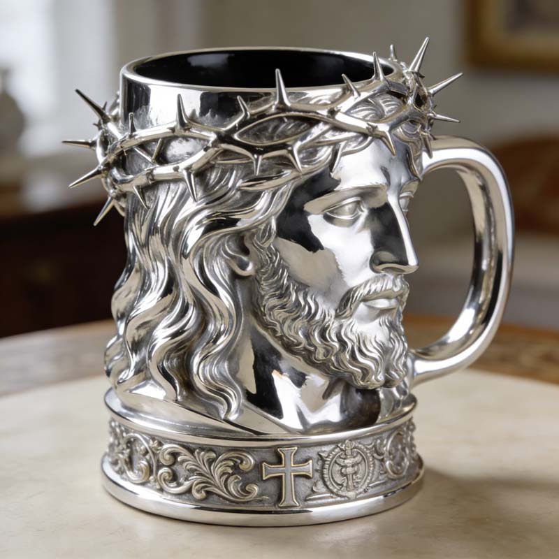 Personalized Jesus Christ Crown of Thorns-Themed Mug