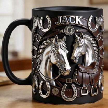Personalized Western Equestrian Themed Mug