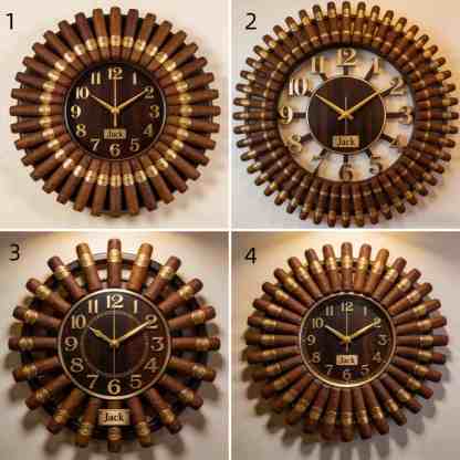 Personalized Cigar-Themed Decorative Wall Clock