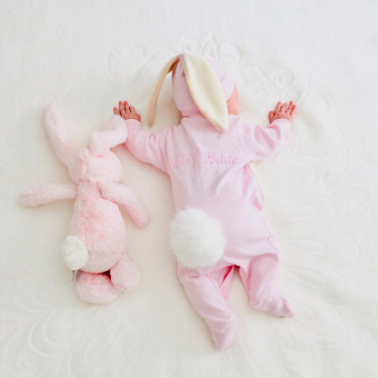 Personalized Bunny Outfit For Baby - 🐰Embroidery Name