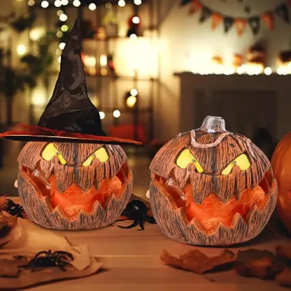 Halloween Rise and Fall Makes a Terrifying Sound Animatronic Pumpkin