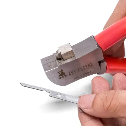 A robust and ergonomically designed key cutting tool set with razor-sharp blades. This alloy metal key cutting pliers is a high-precision professional locksmith tool set for making duplicate keys for cars, motorcycles, and doors.