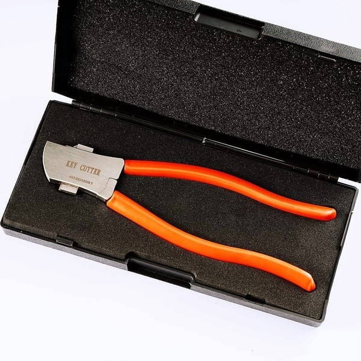 A robust and ergonomically designed key cutting tool set with razor-sharp blades. This alloy metal key cutting pliers is a high-precision professional locksmith tool set for making duplicate keys for cars, motorcycles, and doors.
