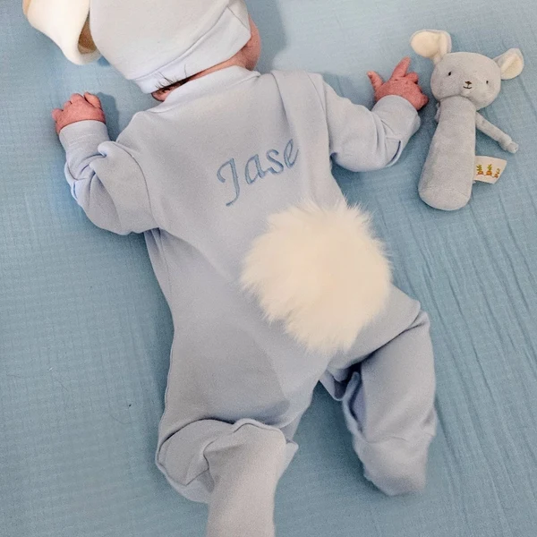 Personalized Bunny Outfit For Baby - 🐰Embroidery Name