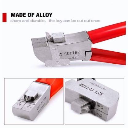 A robust and ergonomically designed key cutting tool set with razor-sharp blades. This alloy metal key cutting pliers is a high-precision professional locksmith tool set for making duplicate keys for cars, motorcycles, and doors.