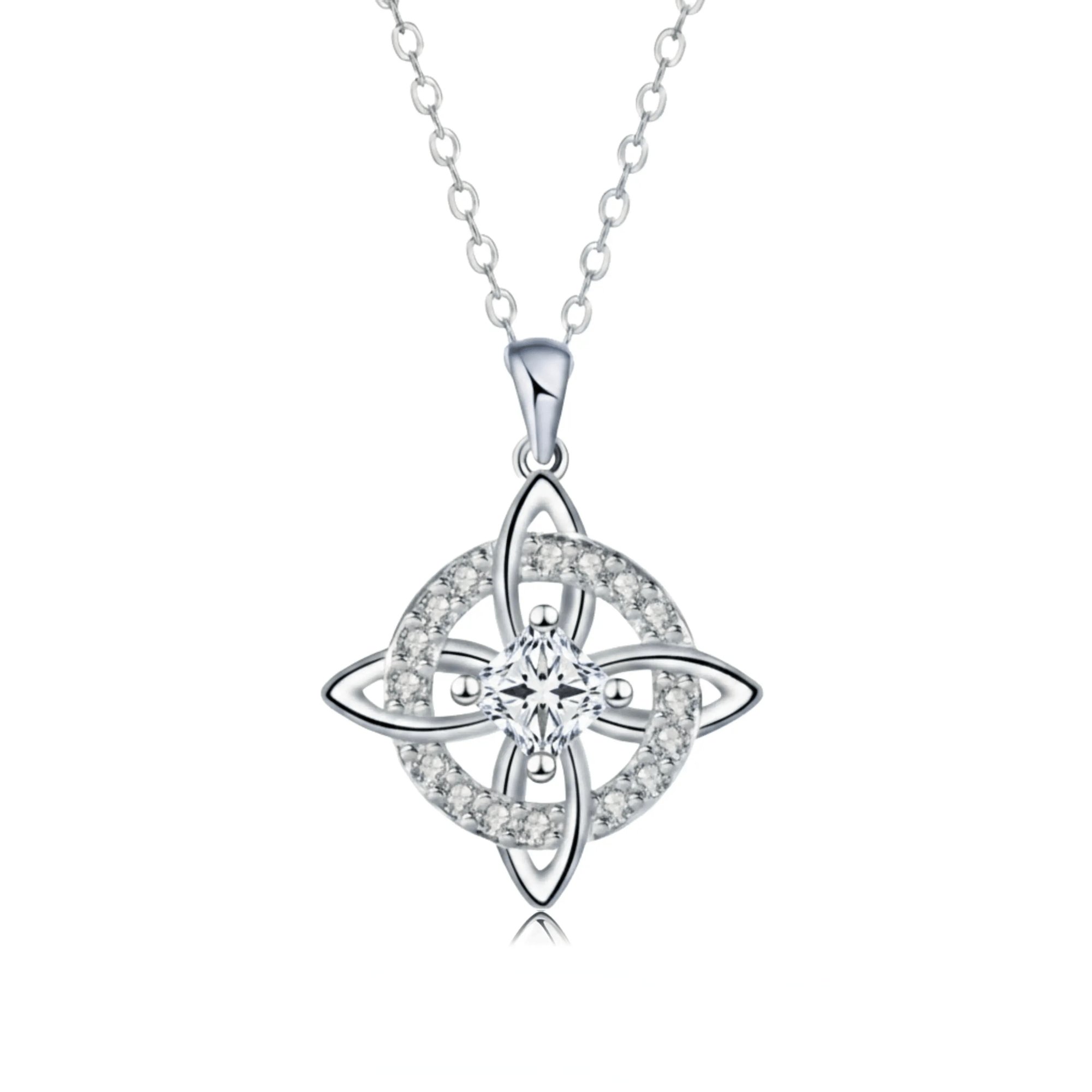 Mystical Birthstone Witches Knot Necklace – Natural Crystal🔮💞Protect Your Loved Ones