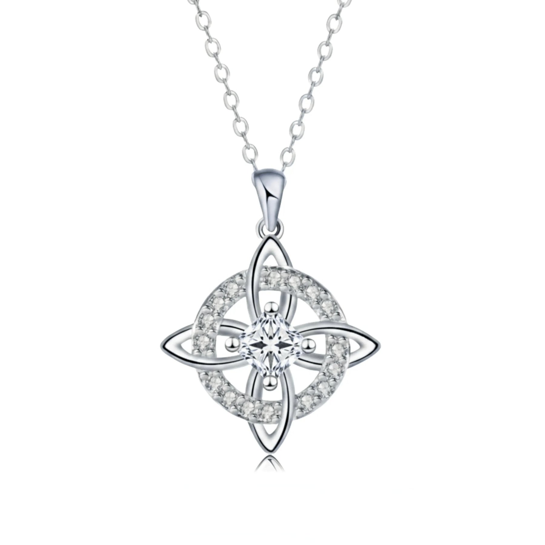 Mystical Birthstone Witches Knot Necklace – Natural Crystal🔮💞Protect Your Loved Ones