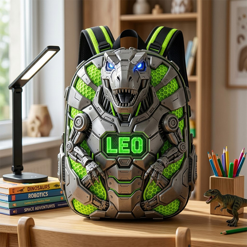 Personalized Mecha Dinosaur Backpack