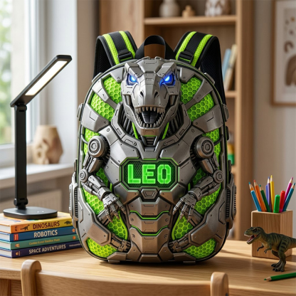 Personalized Mecha Dinosaur Backpack