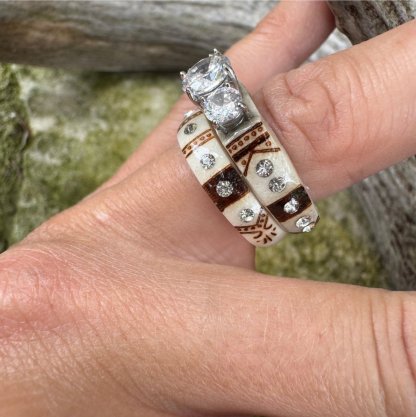 🔥Special Offer 49% OFF-💍Hand Carved Antler Ring 🌏Made From Natural Shed Antlers