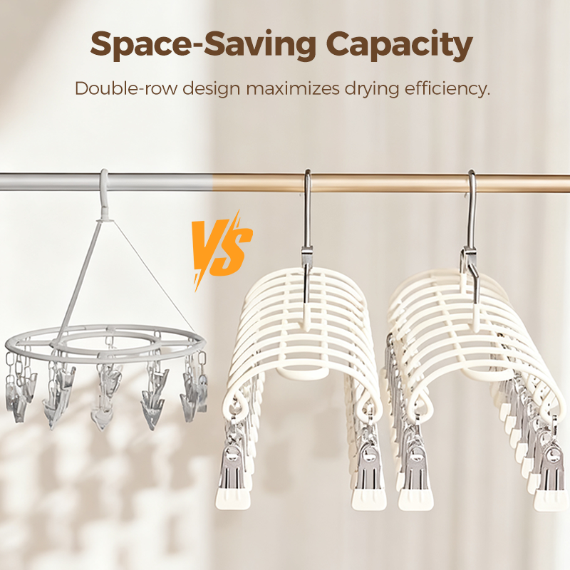 Double-Row Laundry Drying Rack Overview
