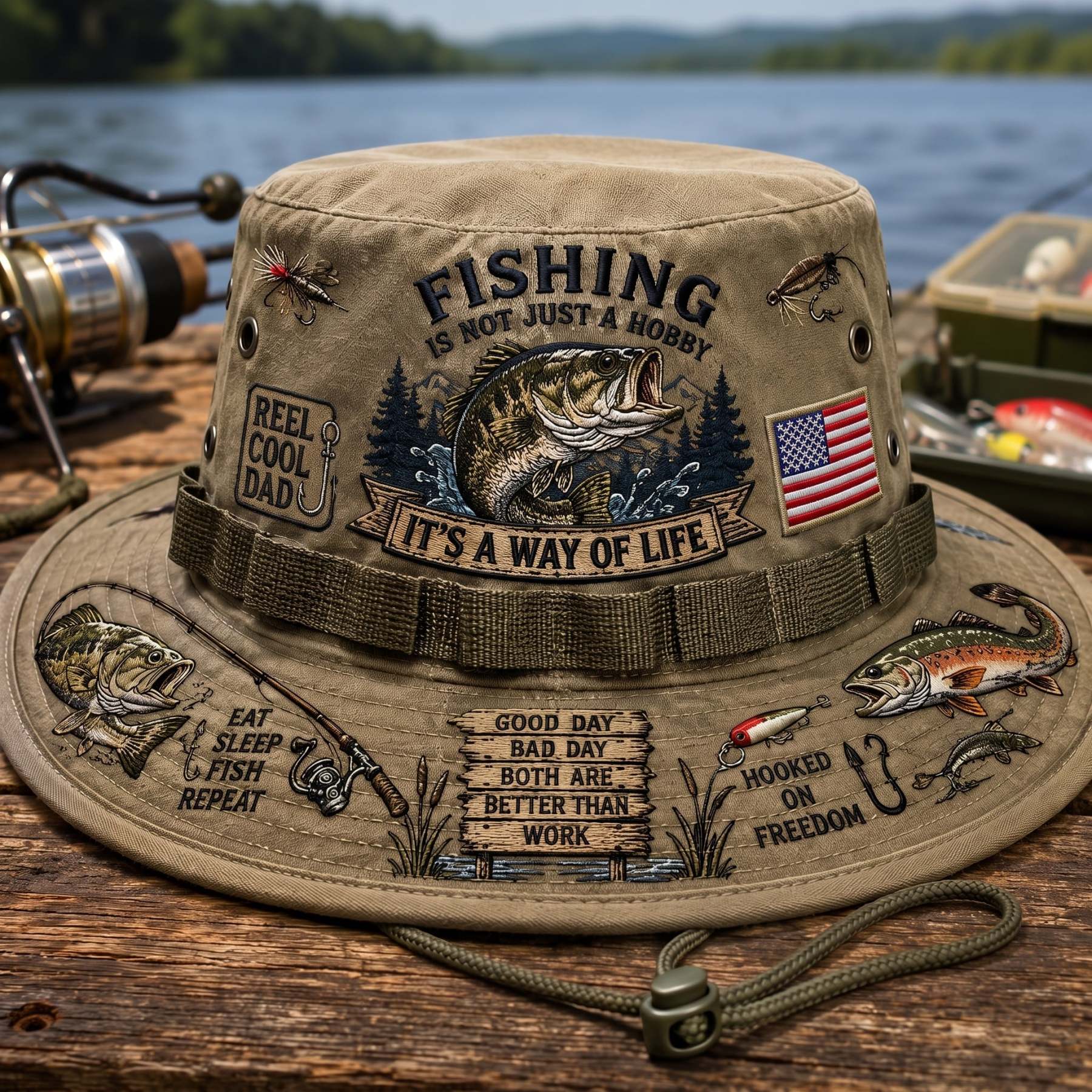 Last Day Promo: 50% OFF 🎣 Fishing Is a Way of Life Boonie Hat