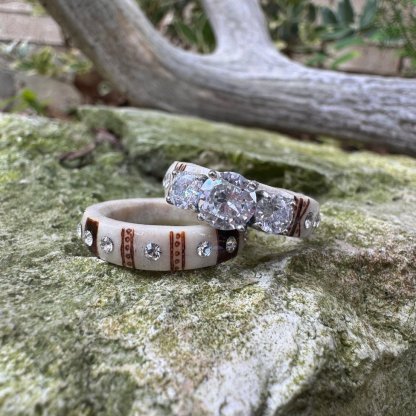 🔥Special Offer 49% OFF-💍Hand Carved Antler Ring 🌏Made From Natural Shed Antlers