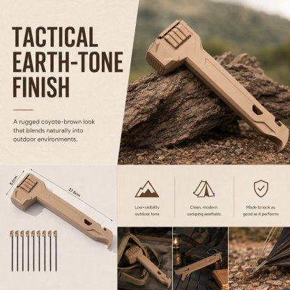 Tactical Multi-Functional Tent Hammer