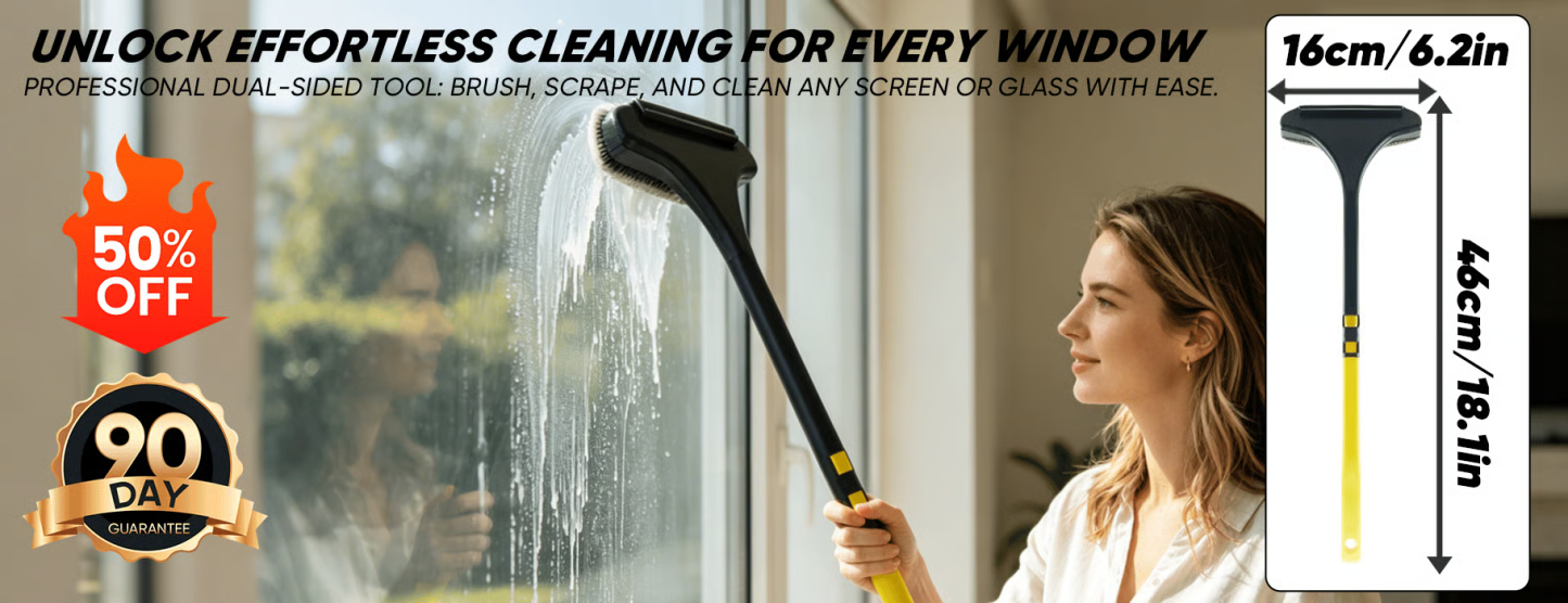 2-in-1 Window Screen Cleaning Brush Value Set