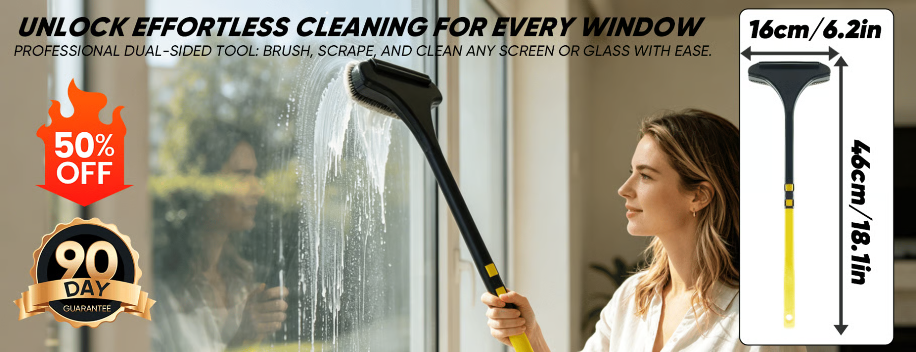 2-in-1 Window Screen Cleaning Brush Value Set